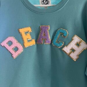 New Teal Beach Sweatshirt